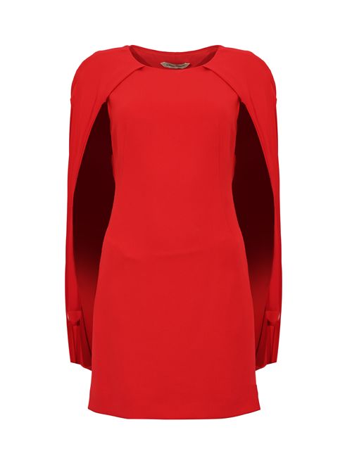 Abito corto a mantellina in cady stretch ALBERTA FERRETTI | A0436 51340112